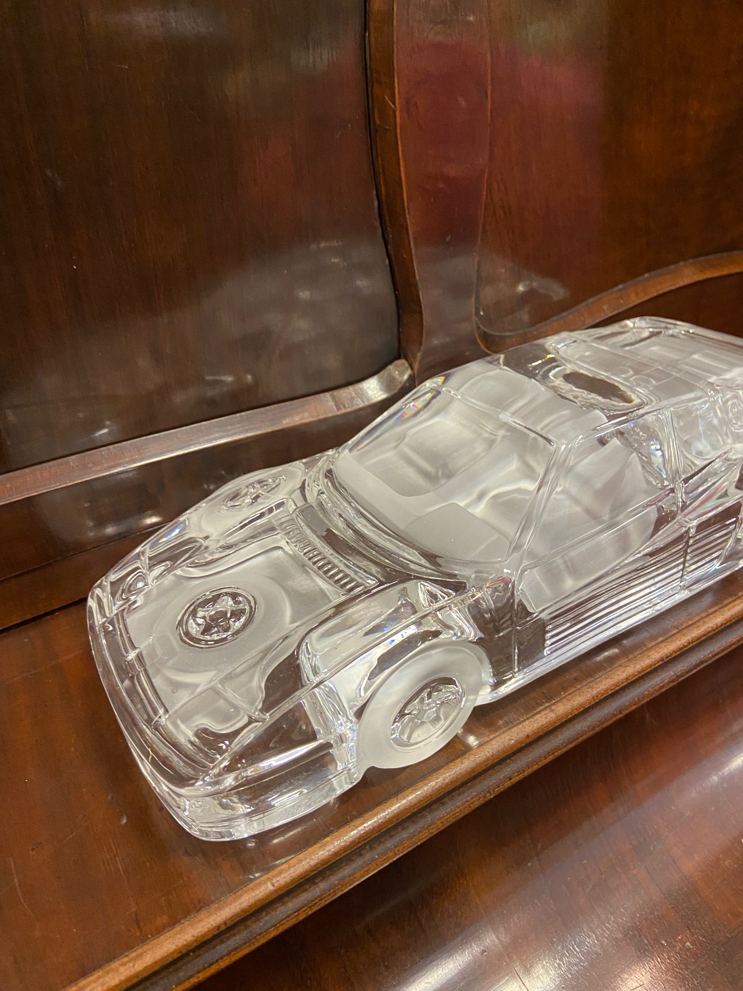 scultura in cristallo "Ferrari Testarossa"