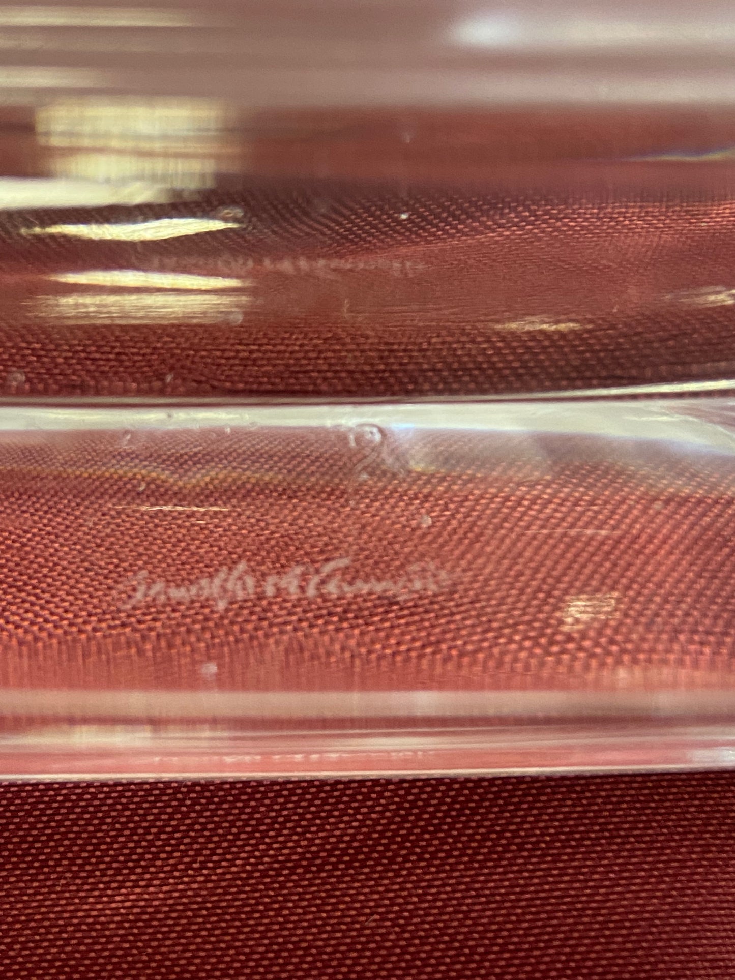 scultura in cristallo "Ferrari Testarossa"